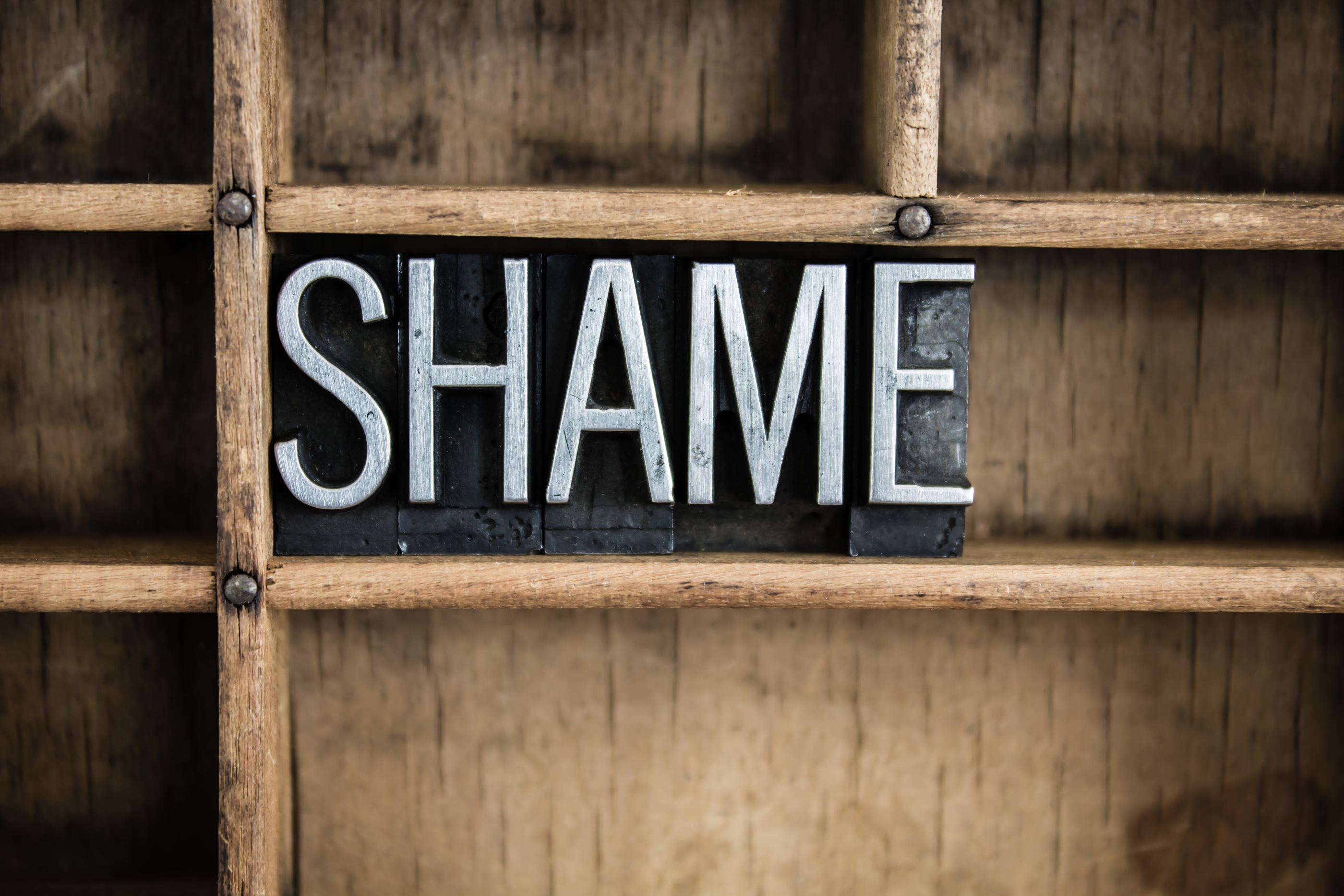 shame-concept-metal-letterpress-word-in-drawer-navigators-20s